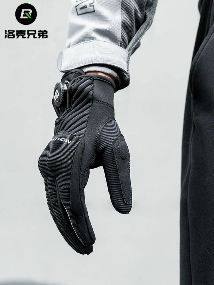 Găng tay đi xe đạp Rock Brothers chống nắng mùa hè đầy đủ ngón tay xe máy xe đạp dài ngón tay unisex mùa thu đông màn hình cảm ứng ấm áp