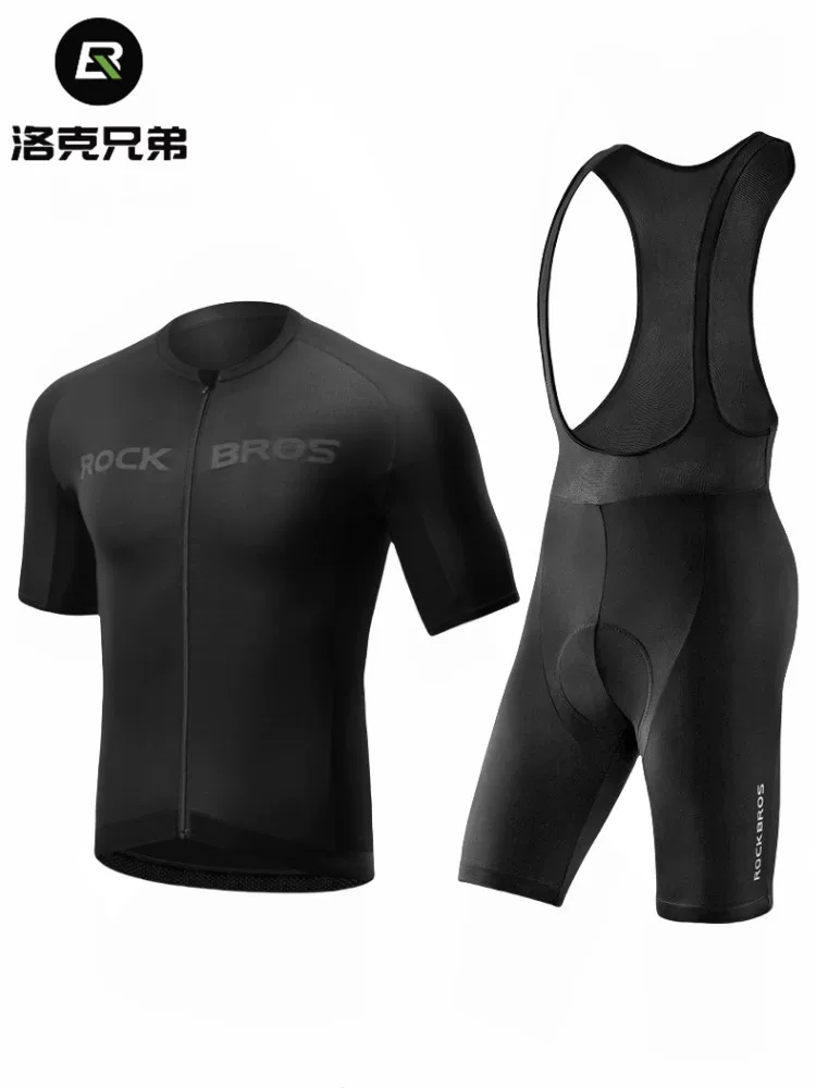 Bộ đồ đi xe đạp ngắn tay của Rock Brothers Áo đi xe đạp đường trường áo ngắn tay quần đi xe đạp leo núi