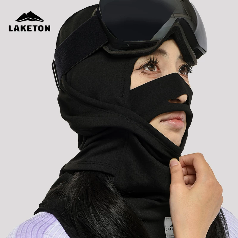 Khẩu trang trượt tuyết dành cho nữ, giữ ấm mùa đông và chống gió, băng đô đi xe đạp ngoài trời, bảo vệ cổ, mũ bảo hiểm lót lông cừu dành cho nam