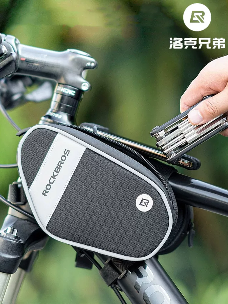 Túi đựng xe đạp Rock Brothers, túi khung xe phía trước, túi đựng điện thoại, túi yên xe đạp leo núi, túi màn hình cảm ứng, phụ kiện xe đạp