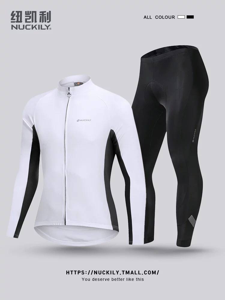 NUCKILY Áo đi xe đạp xe đạp đường bộ nam mới mùa thu xe đạp xe đạp leo núi nhanh khô thoáng khí dài tay hàng đầu