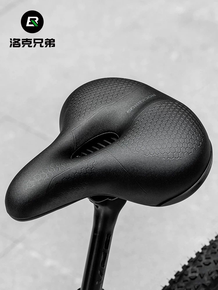 Đệm ngồi xe đạp Rock Brothers dày dặn, thoải mái, yên xe đạp leo núi, yên xe giảm xóc, phụ kiện đạp xe