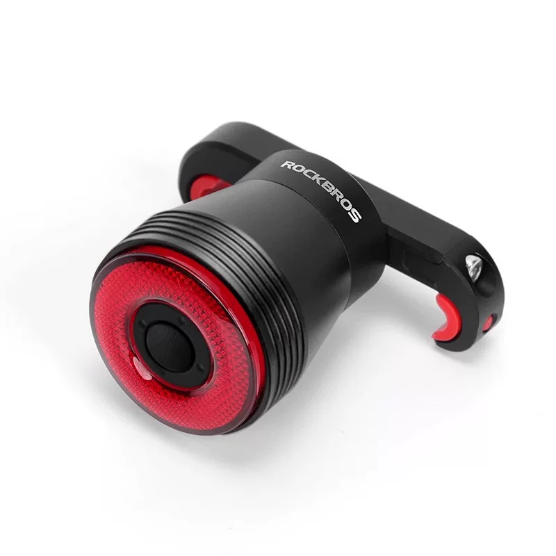 Đèn đuôi xe đạp Rock Brothers cảm biến thông minh đèn phanh đèn đi đêm đèn xe đạp leo núi đường bộ đèn đi xe đạp có thể sạc lại
