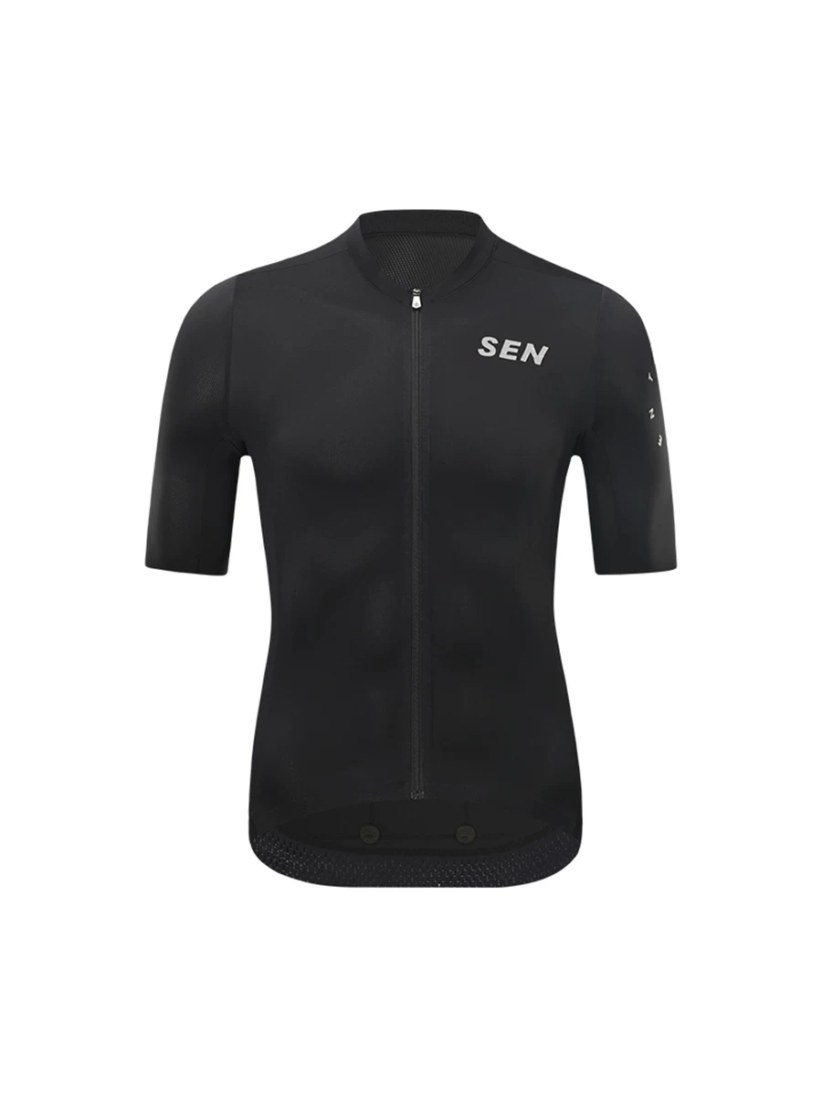 SEN Sen Explorer Áo Đạp Xe Nam Mùa Hè Xe Đạp Đường Bộ Xuân Thu Tay Ngắn Màu Trơn Bộ Nhanh Khô