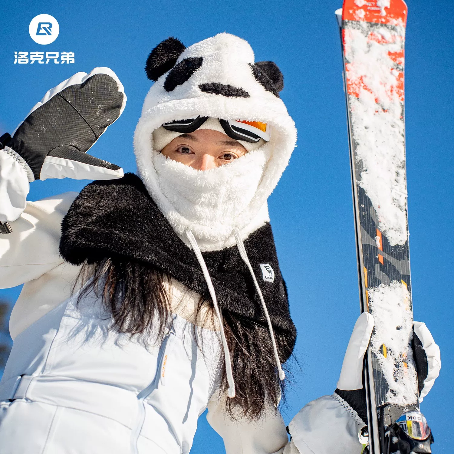 Mũ len giữ ấm Tuoyequ dành cho cha mẹ và con cái, mặt nạ trùm đầu bằng lông cừu cho trẻ em, dùng khi đi xe đạp, mùa thu đông, chống gió, giữ ấm cổ