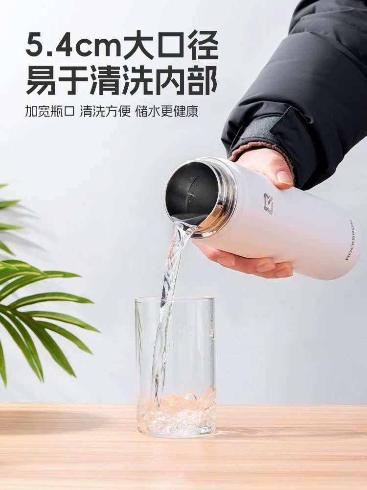 Rock Brothers đi xe đạp bình nước thép không gỉ giữ nhiệt cốc đường núi xe đạp thể thao ngoài trời cốc nước dung tích lớn