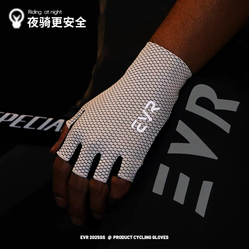 Găng tay đi xe đạp EVR nửa ngón tay xe đạp đường trường thể thao ngoài trời mùa xuân và mùa hè thiết bị đi xe đạp thoáng khí hấp thụ sốc