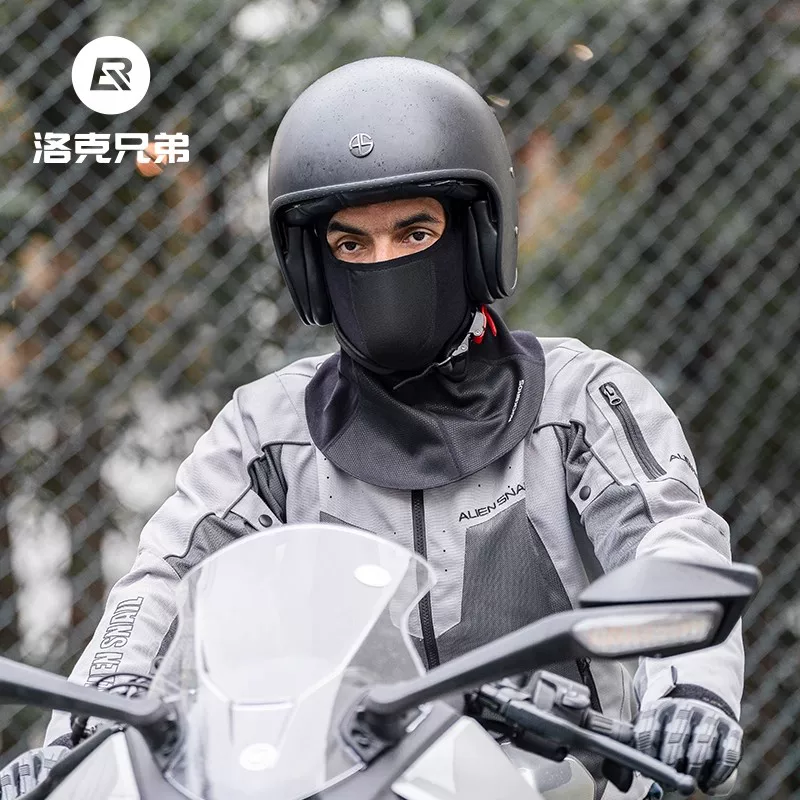 Mũ trùm đầu giữ ấm đi xe đạp Rock Brothers, chất liệu fleece, che kín mặt và cổ, dành cho nam và nữ, mùa thu đông, chống gió ngoài trời