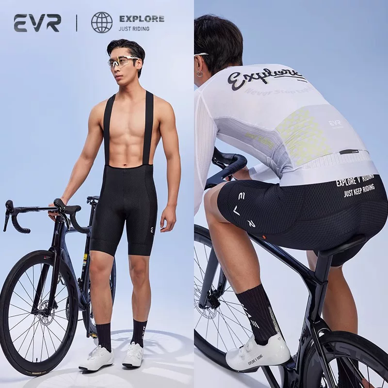 Quần đạp xe EVR nam mùa hè có đệm đôi mũi tên quần đạp xe leo núi xe đạp đường bộ trang phục đi xe đạp thiết bị