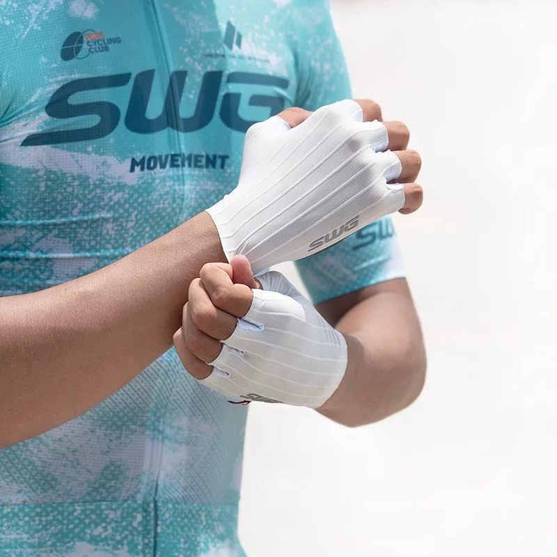 Găng tay nửa ngón tay đôi mũi tên đi xe đạp SWG Mingsheng dành cho thể thao đạp xe leo núi và đường trường, Unisex, mùa hè, chống trượt, chống sốc