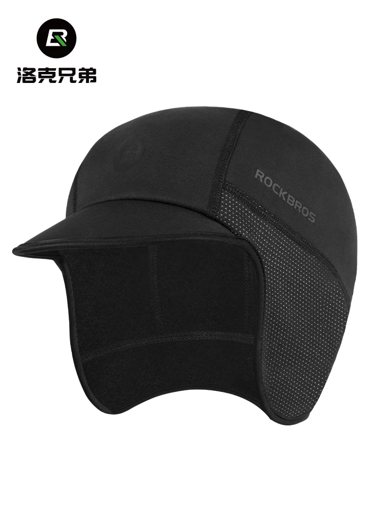 Mũ giữ ấm đi xe đạp Rock Brothers có bảo vệ tai, mũ lông cừu chống gió thể thao đi xe đạp ngoài trời cho mùa đông