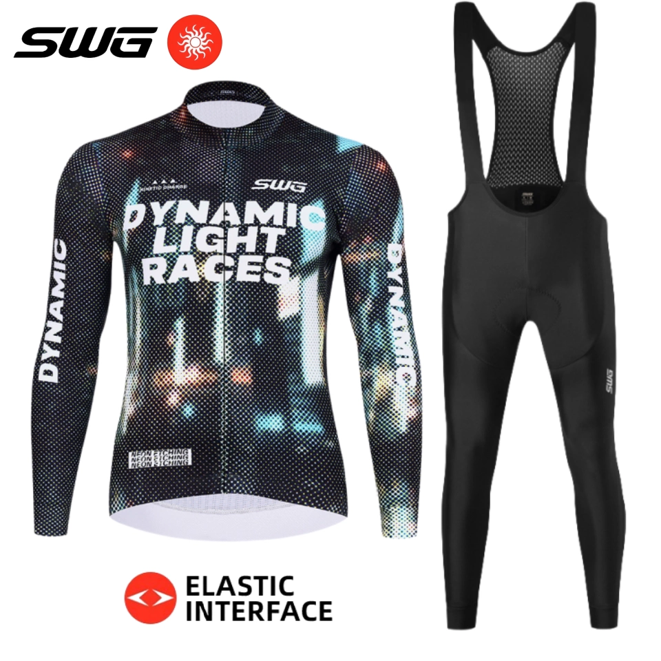 Áo thể thao đạp xe mùa thu đông SWG Mingsheng chất liệu lông cừu dành cho nam, giữ ấm, chuyên nghiệp, dùng cho xe đạp đường trường và xe đạp leo núi