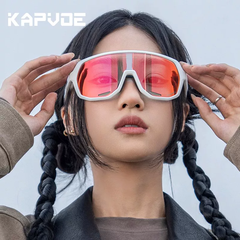 Kính đổi màu chuyên nghiệp dành cho xe đạp, kính râm thể thao ngoài trời dành cho xe đạp đường trường, kính bảo hộ chống gió và chống cát khi leo núi và chạy bộ