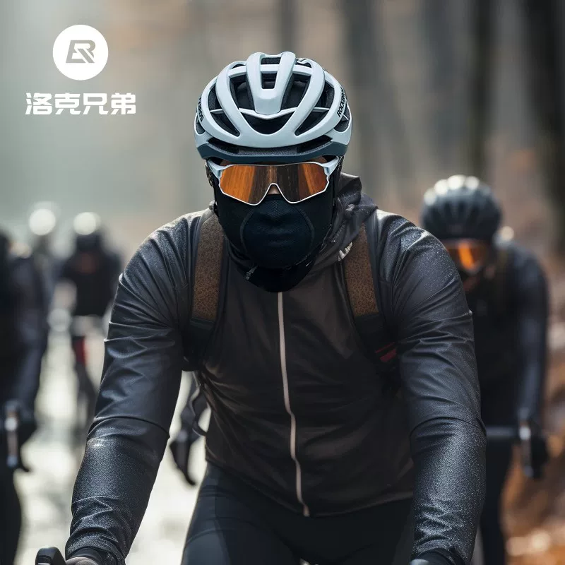 Mũ trùm đầu xe máy Rock Brothers, chất liệu lông cừu giữ ấm mùa thu đông, mặt nạ bảo vệ cổ, chống gió, dành cho nam và nữ