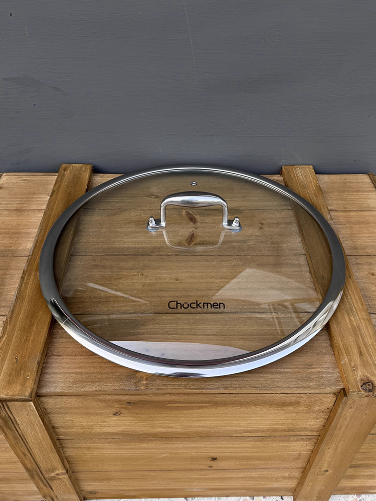 Zhuode Ming xuất khẩu chảo tổ ong không dầu bằng thép không gỉ 316, thích hợp cho bếp từ, hai tai cầm, đường kính 36cm.