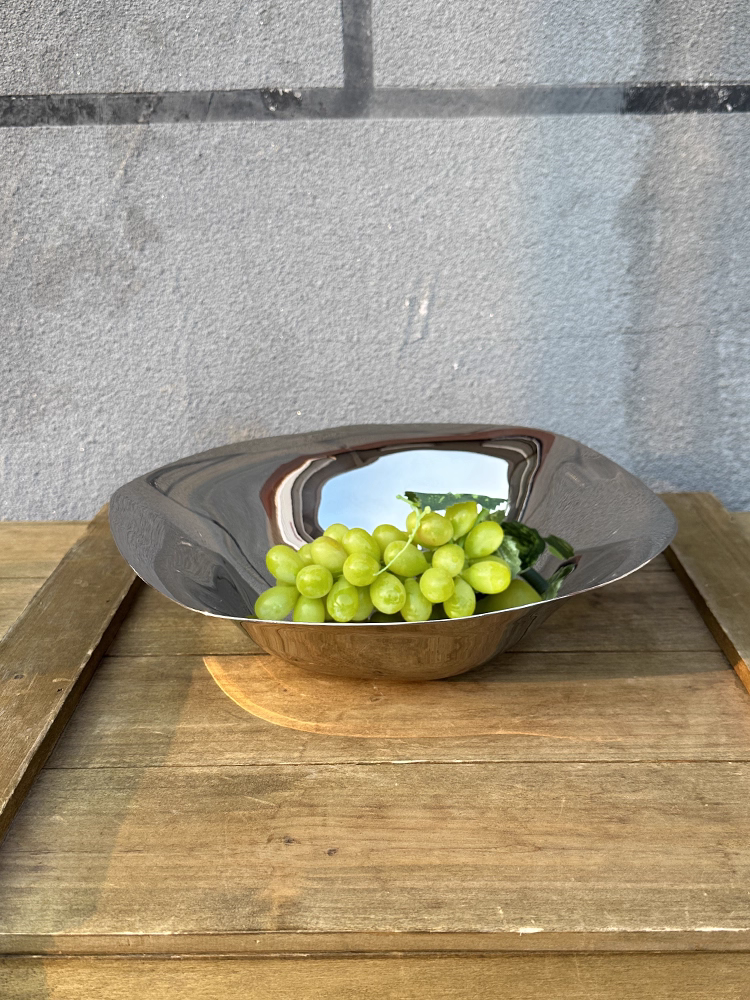 Khay đựng trái cây hình lục giác bằng thép không gỉ VE18-10 siêu đẹp, phong cách Bắc Âu, sang trọng nhẹ nhàng, khay đựng đồ ăn nhẹ, khay rửa rau củ