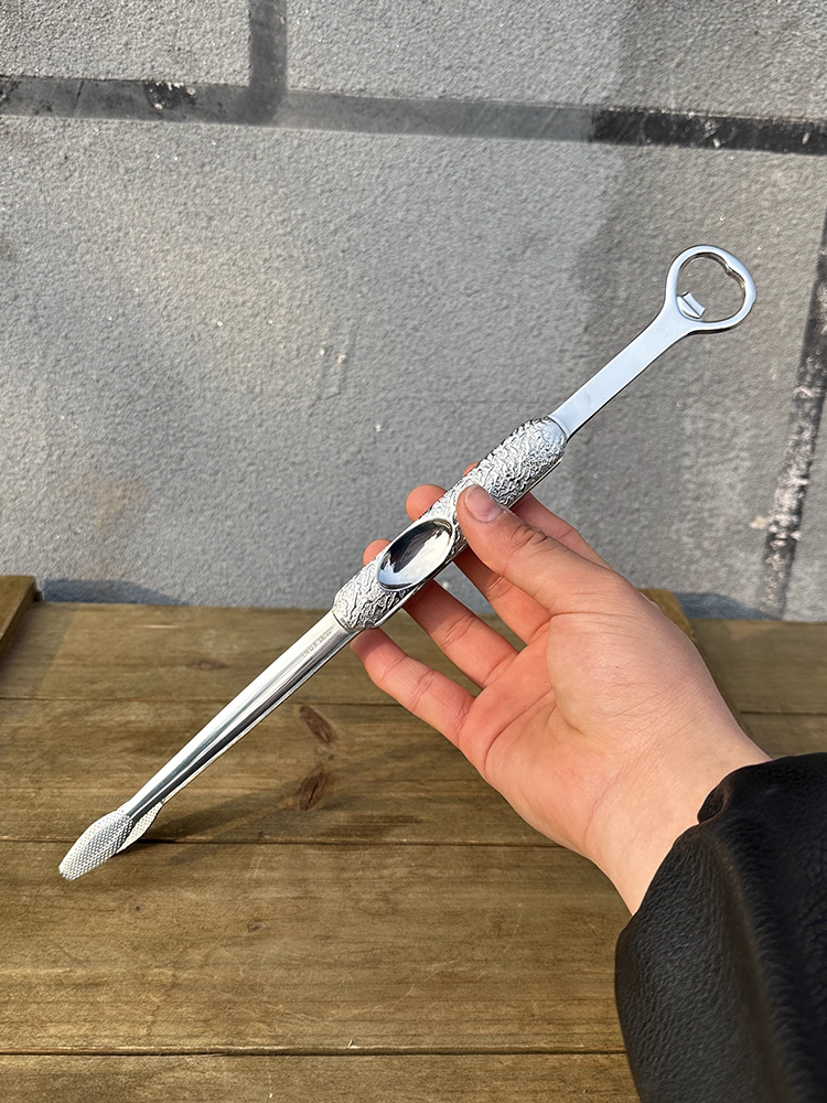 Xuất khẩu hàng nguyên bản ~ 18-10 Kẹp nướng bằng thép không gỉ cấp thực phẩm, dụng cụ mở chai bia, kẹp nướng, kẹp chia thức ăn