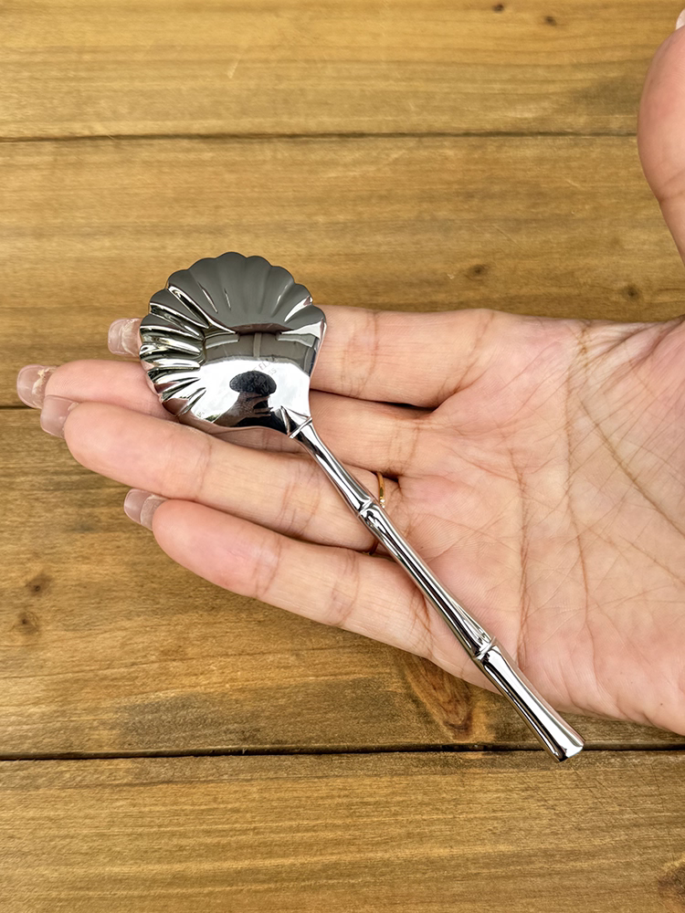 Xuất khẩu sang Na Uy Muỗng vỏ thép không gỉ mini 304 tuyệt đẹp Muỗng tráng miệng sáng tạo Muỗng cốc Muỗng kem sữa chua