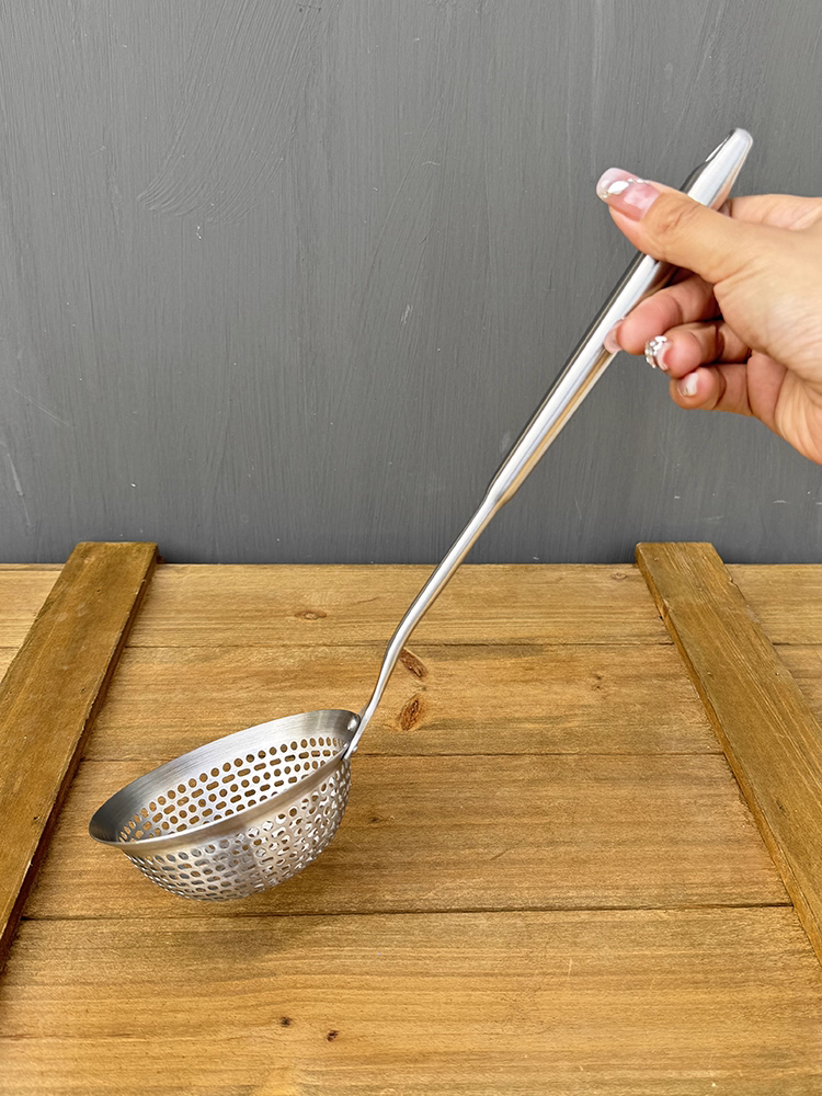 Rổ lọc inox 304 Đức, liền khối, dày dặn, chất liệu thực phẩm, dùng cho mì và há cảo, dùng trong gia đình