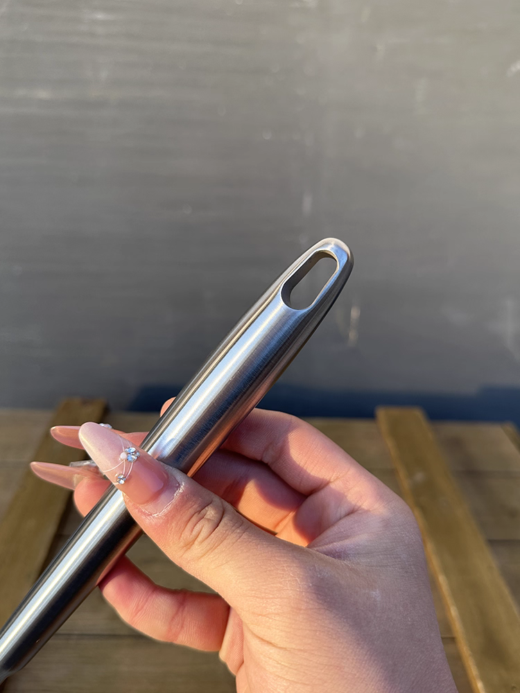 Dụng cụ nghiền khoai tây bằng thép không gỉ 18/10, dụng cụ nghiền gia dụng, máy nghiền thức ăn bổ sung cho trẻ em, thìa nghiền khoai tây kiểu ép