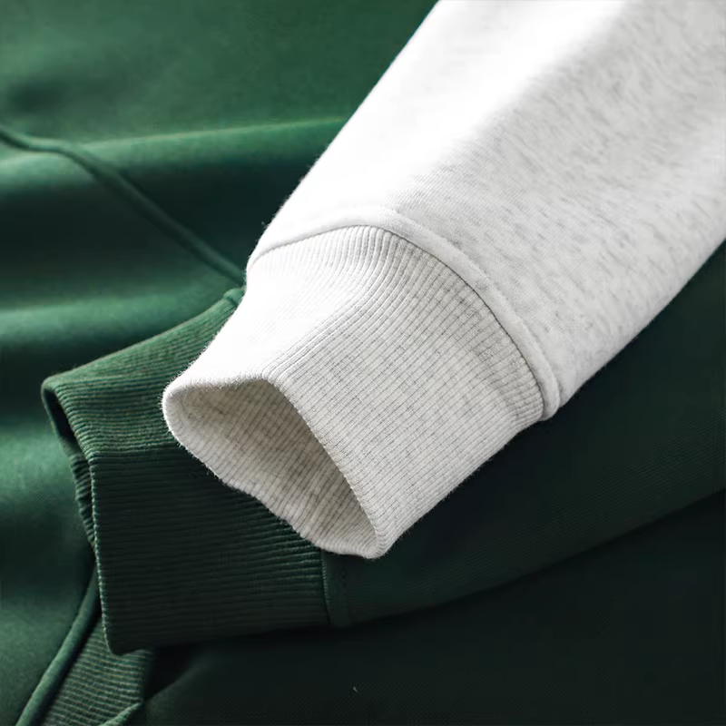 Áo nỉ lông cừu hạng nặng 460G phong cách Nhật Bản dành cho nam, có mũ trùm đầu, mùa đông, lót lông cừu, dày dặn, rộng rãi, áo khoác thể thao màu trơn dành cho các cặp đôi