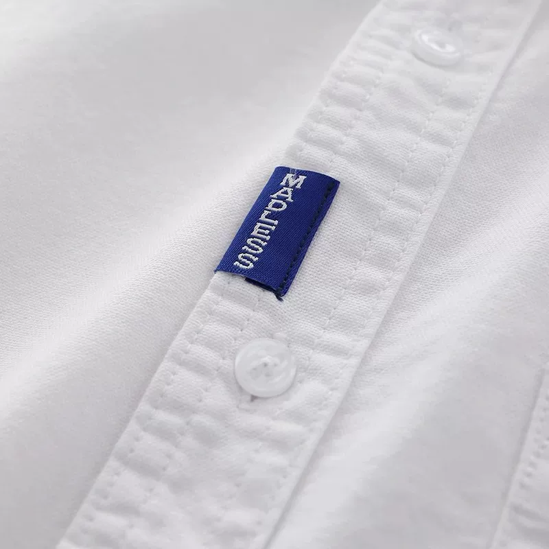 Áo sơ mi Oxford toàn cotton kiểu Nhật dành cho nam, tay ngắn, cùng kiểu với Shawn Yue, dáng rộng mùa hè, có túi, áo khoác màu trơn, hợp thời trang.