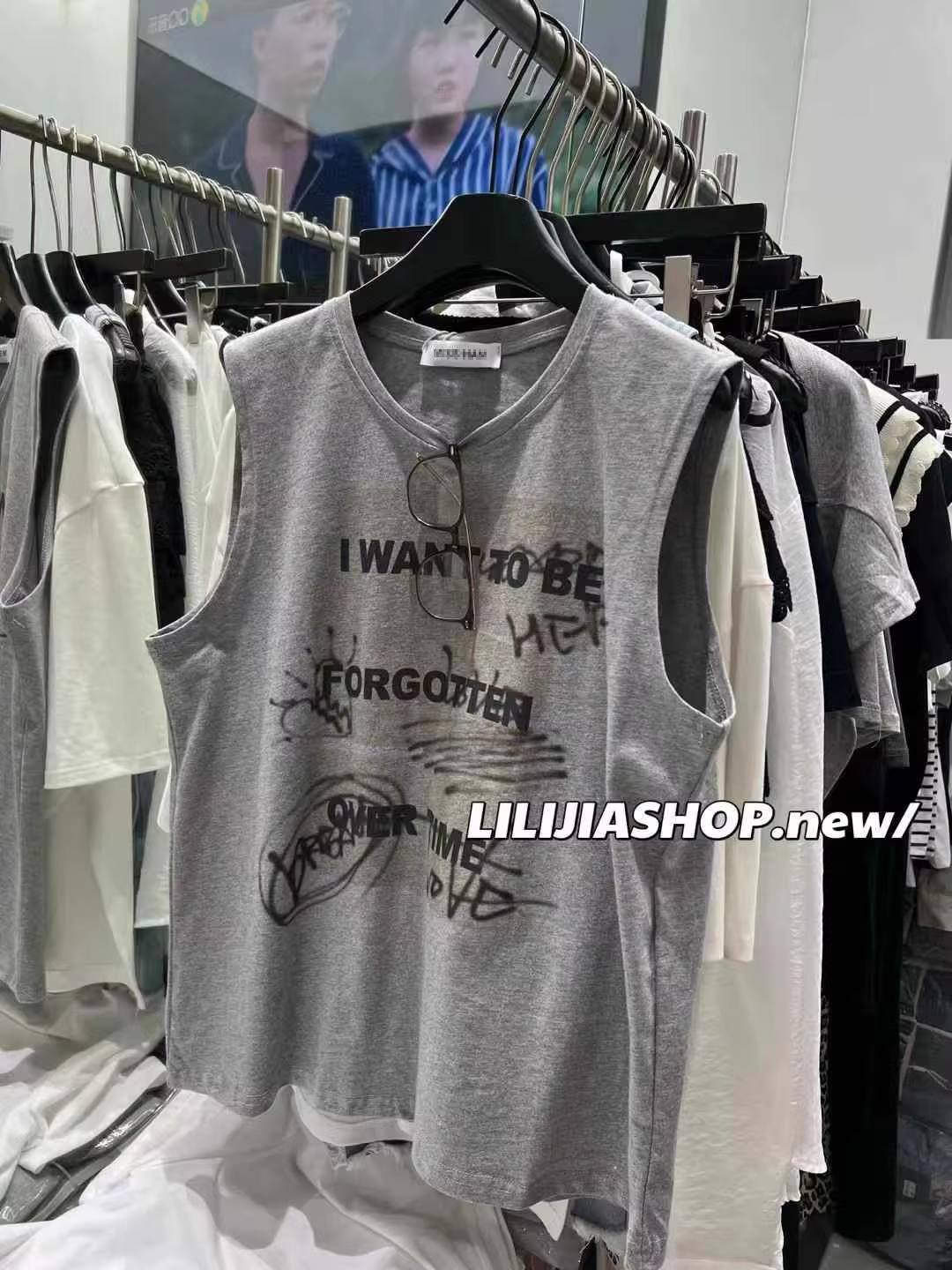 Outlet~ Thương hiệu xuất khẩu thanh lý hàng tồn kho Áo vest cotton nguyên chất phong cách Hàn Quốc mới mùa hè unisex hợp thời trang