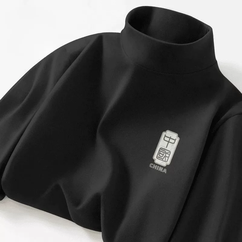 Xả kho hàng hiệu~ Hàng tồn kho xuất khẩu, hàng cắt mác, kiểu thu đông, cổ nửa cao, áo thun dài tay nhung Đức ấm áp, dày dặn để phối lớp.