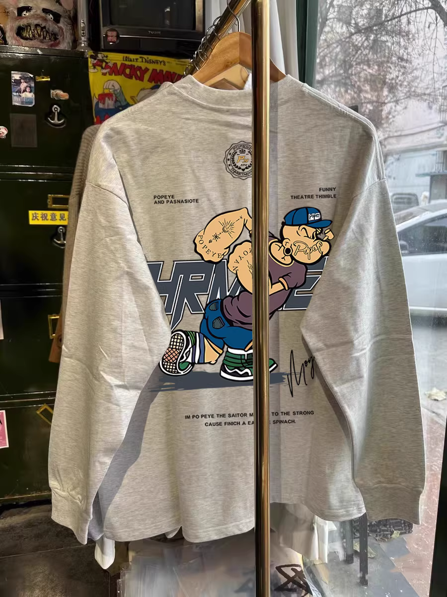 Outlet~ Hàng xuất khẩu thanh lý, áo thun dài tay đa năng phong cách Mỹ, hợp thời trang, mới, mùa thu, giá rẻ