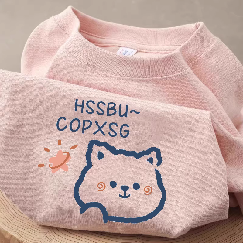 Outlet~ Hàng xuất khẩu thanh lý, hàng giá rẻ cho nam và nữ, áo thun ngắn tay in họa tiết cotton nguyên chất đa năng mới dành cho các cặp đôi