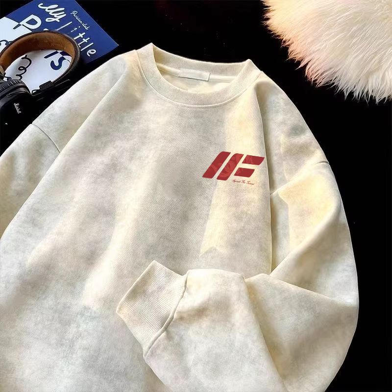 Áo khoác nỉ unisex dày dặn, kiểu dáng thời trang tie-dye, xuất khẩu, giá rẻ, mùa thu đông