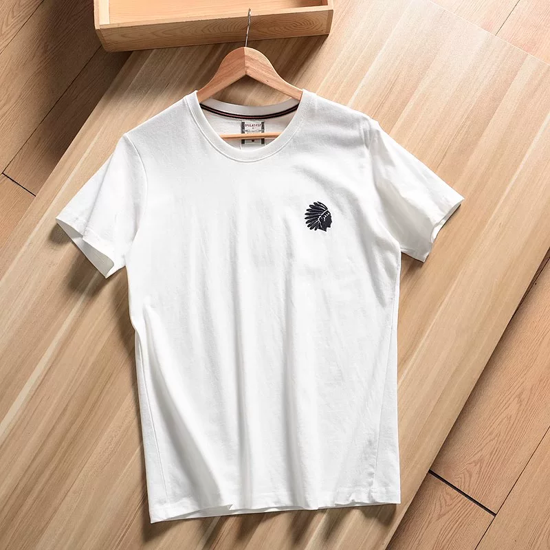 Áo thun cotton in họa tiết cổ điển Mỹ, dáng rộng, tay ngắn, hàng xuất khẩu, giá rẻ