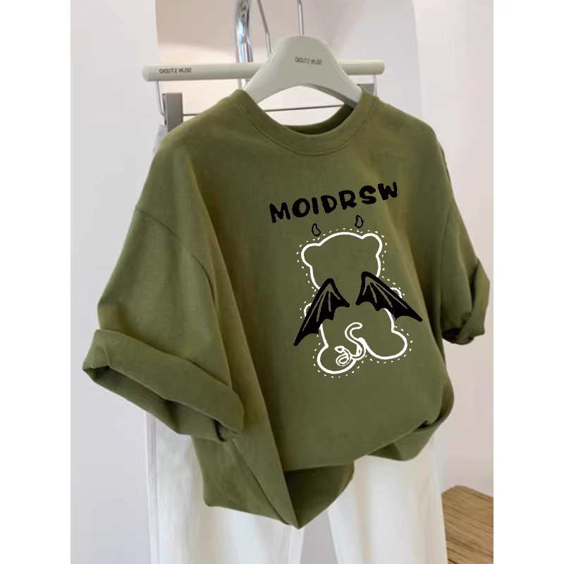 Outlet~ Hàng xuất khẩu thanh lý, áo thun cotton nguyên chất phong cách Hàn Quốc mới mùa hè unisex đa năng tay ngắn giá rẻ