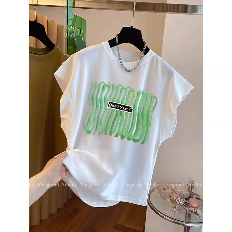 Cửa hàng~ Quầy hàng xuất khẩu hàng hiệu có tem cắt, hàng giảm giá, áo ba lỗ tay bồng đa năng thoáng mát mùa hè mới dành cho nam và nữ, kiểu dáng thời thượng