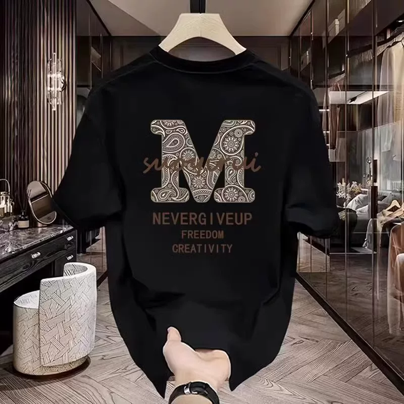Hàng thanh lý đặc biệt~ Áo thun unisex in hình thời trang, dáng rộng, mới 2025, hàng xuất khẩu chính hãng, đã xóa mác, giá cực tốt