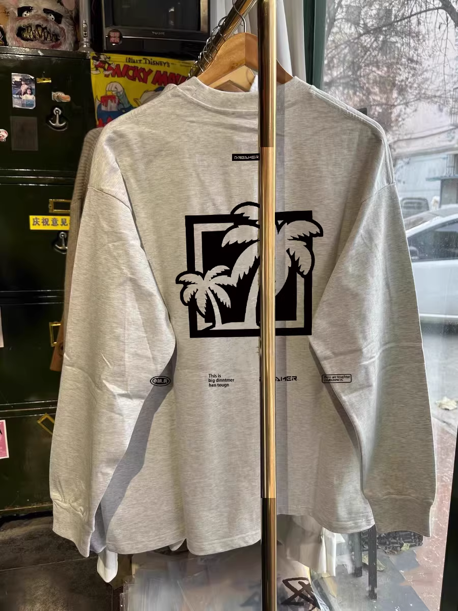 Outlet~ Hàng xuất khẩu thanh lý, áo thun dài tay đa năng thu đông chất cotton nguyên chất cổ điển dành cho nam và nữ