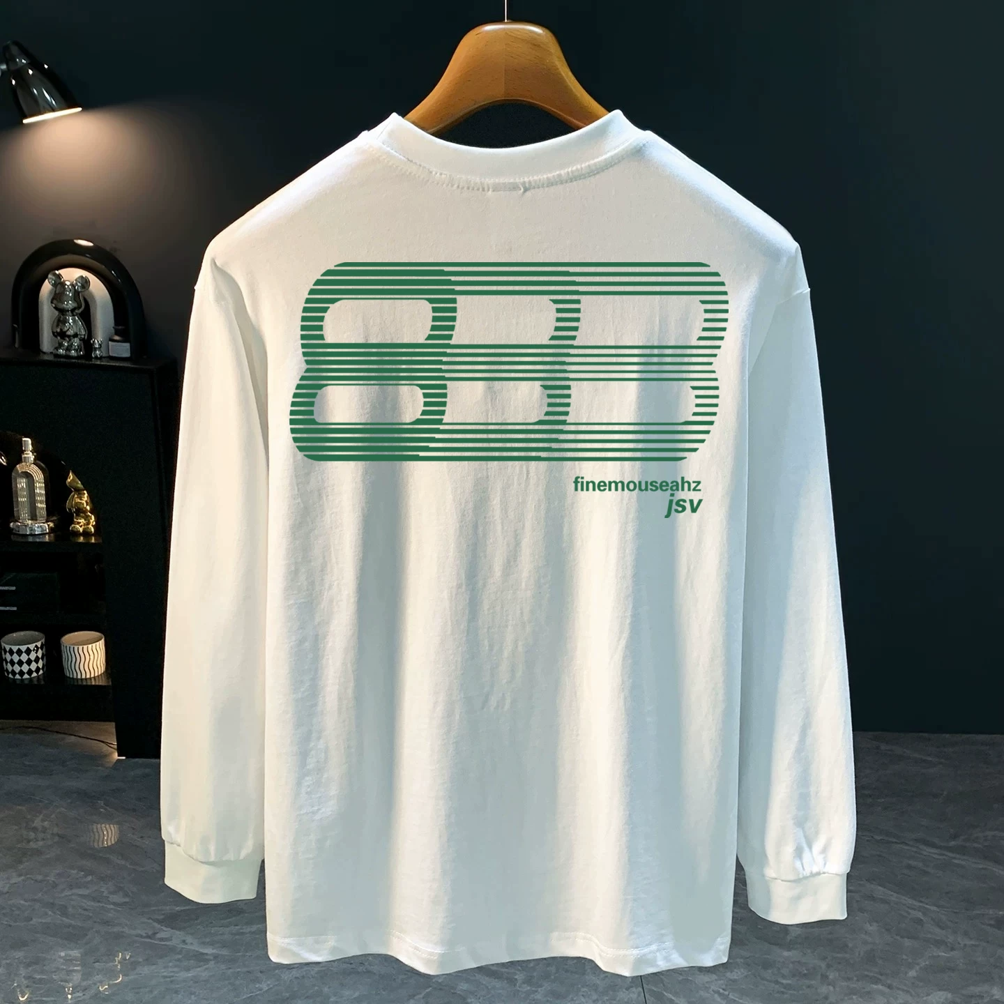 Outlet~ Hàng xuất khẩu thanh lý, áo thun cotton nguyên chất thời trang giá rẻ, đa năng cổ tròn tay dài mùa xuân thu mới