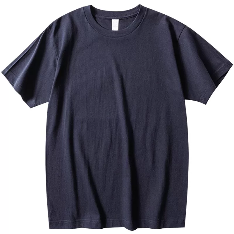 Áo thun cotton dày dặn, màu trơn, đa năng, tay ngắn, chất liệu lót, xuất khẩu, hàng thanh lý.