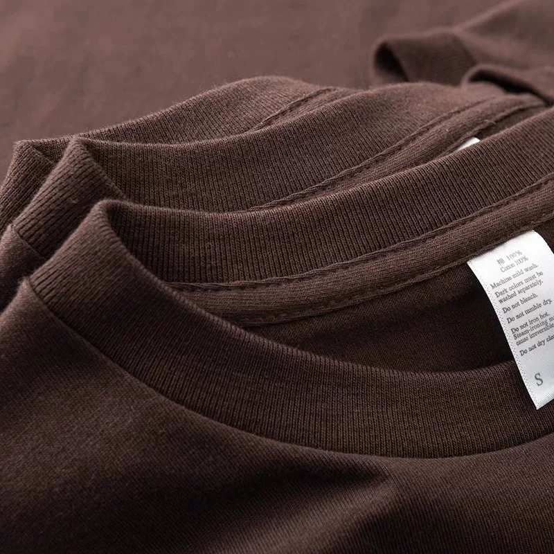 Áo thun cotton dày dặn, màu trơn, đa năng, tay ngắn, xuất khẩu, hàng thanh lý, chất liệu cao cấp.