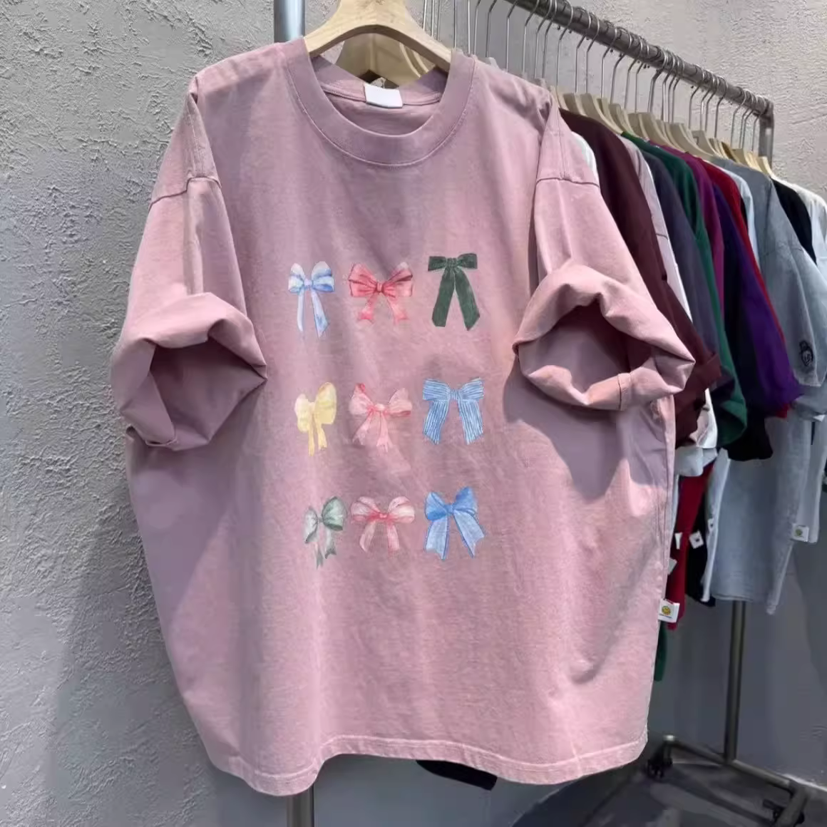 Outlet~ Quầy hàng xuất khẩu hàng hiệu cắt mác, giá hời, phong cách Mỹ độc đáo, áo thun ngắn tay mùa hè chất liệu cotton nguyên chất unisex, hợp thời trang