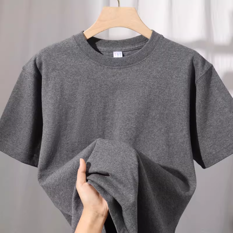 Outlet~ Hàng xuất khẩu, hàng thanh lý, áo thun cotton trơn màu phong cách cơ bản Mỹ, áo thun ngắn tay