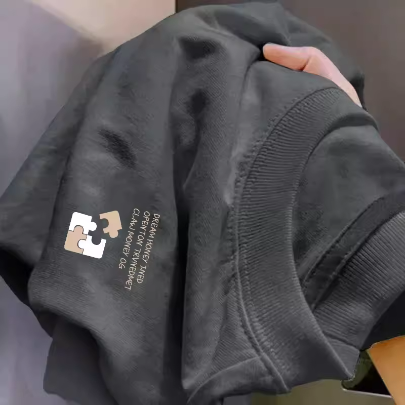 Giảm giá đặc biệt~ Hàng xuất khẩu dư thừa, hàng giảm giá, kiểu dáng mới siêu hot, dáng rộng đơn giản, áo thun cotton in họa tiết tay ngắn