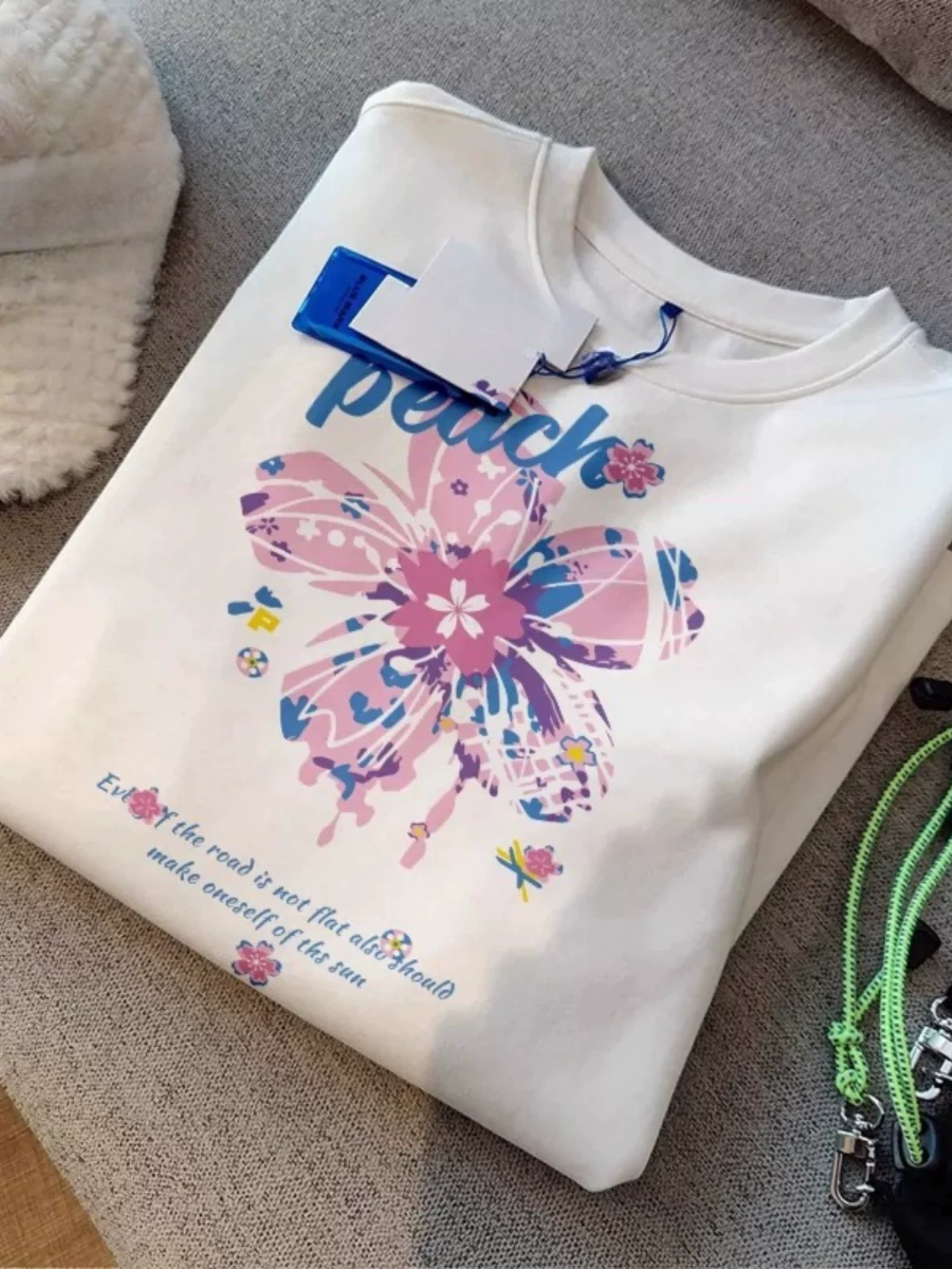 Đồ xuất khẩu dư thừa ~ Cắt mác, thu hồi xuất khẩu, áo thun cotton nguyên chất kiểu Mỹ dành cho nam và nữ, tay ngắn mùa hè, kiểu dáng thời thượng và rộng rãi.