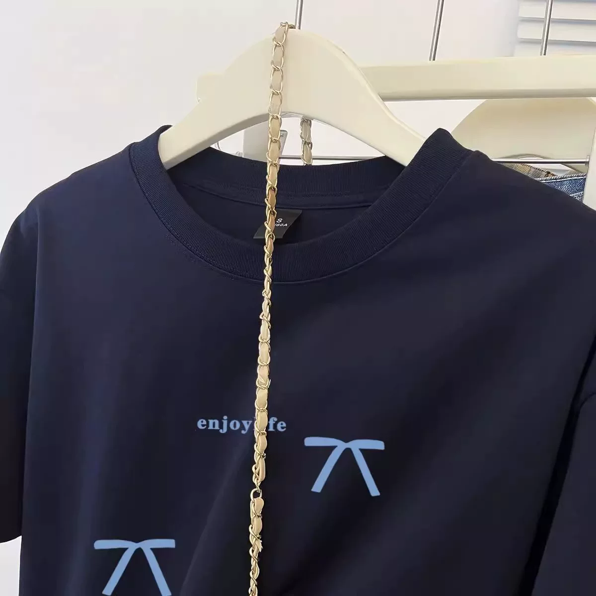Outlet~ Hàng xuất khẩu thanh lý, áo thun ngắn tay in họa tiết cotton nguyên chất mùa hè mới đơn giản và đa năng
