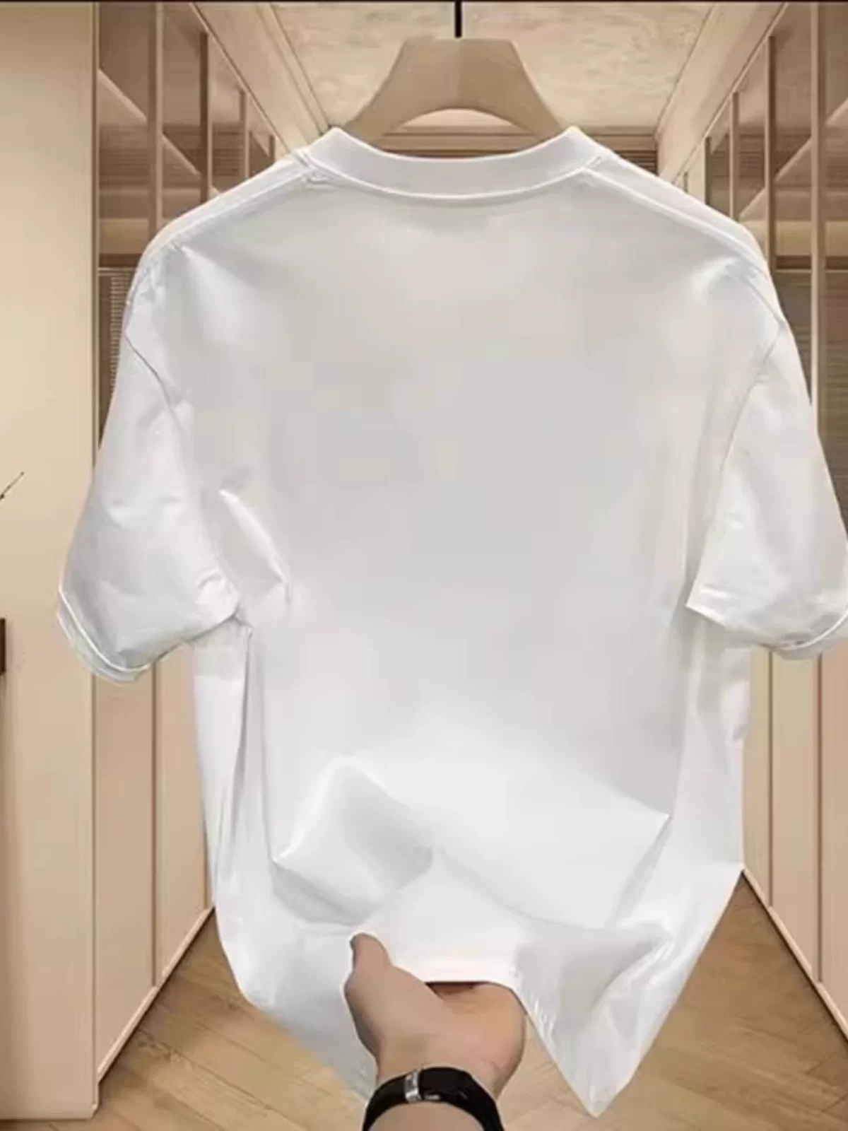 Đồ xuất khẩu dư thừa ~ Áo thun cotton dày xuất khẩu, đã cắt mác, rút hàng, dành cho nam, kiểu dáng rộng rãi đa năng mùa hè, áo cặp ngắn tay