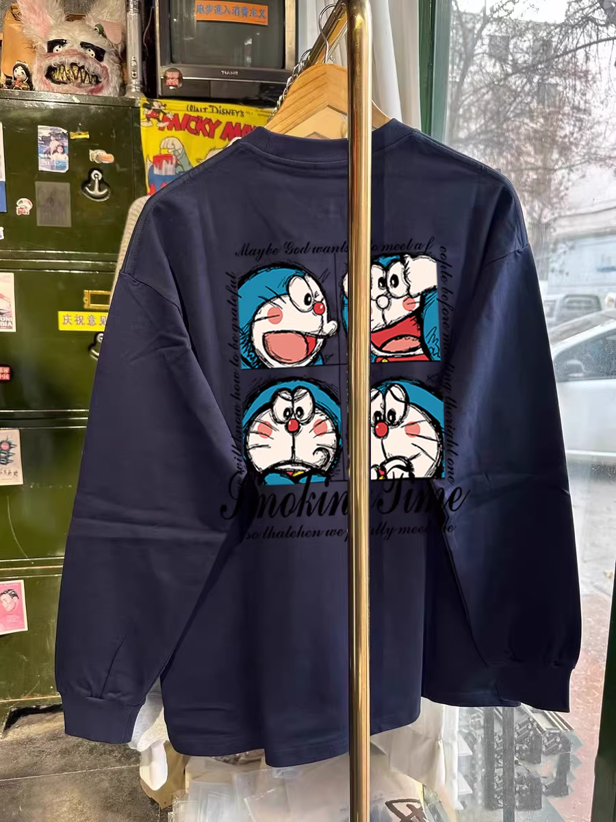 Outlet~ Áo thun dài tay thu đông chất liệu cotton nguyên chất, kiểu dáng thời trang mới, xuất khẩu, thanh lý, dành cho nam và nữ