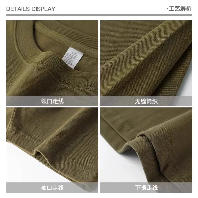 Hàng xuất dư thanh lý~ Áo thun tay ngắn dáng rộng chất dày dặn phong cách vintage thời thượng mùa hè dành cho nam nữ và cặp đôi