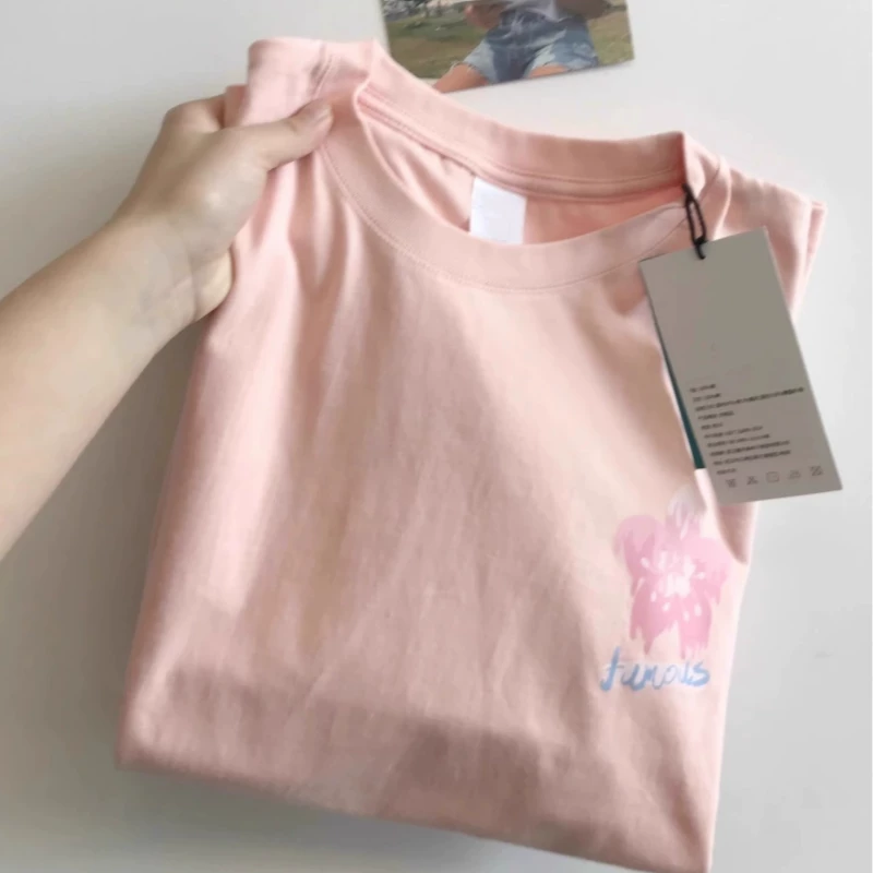 Hàng thanh lý đặc biệt~ Áo thun cotton in họa tiết, xuất khẩu, hàng hiệu, đã xé mác, giá cực tốt, siêu hot trên Instagram, kiểu dáng rộng rãi, đa năng