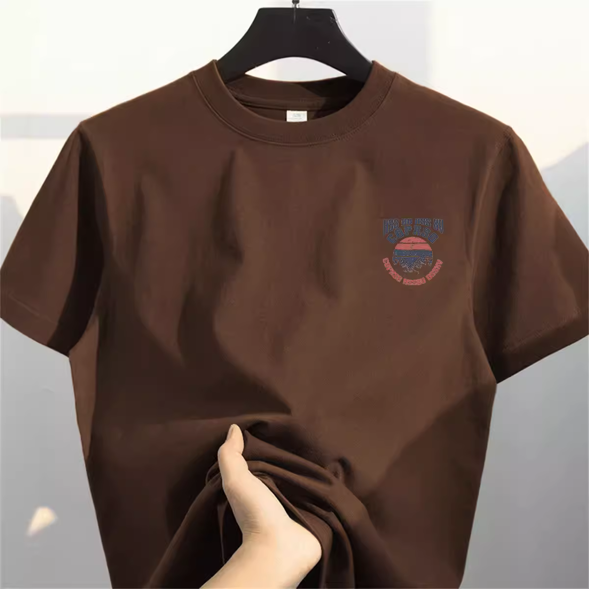 Áo thun cotton 100% tay ngắn kiểu Mỹ, dáng rộng, hàng xuất khẩu, thanh lý mùa hè 2025