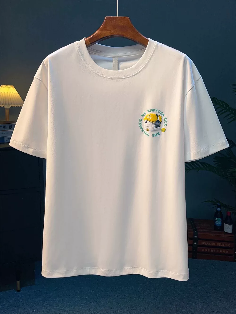 Đồ xuất khẩu dư thừa ~ Áo thun cotton nguyên chất tay ngắn unisex mùa hè 2024 hàng mới thời thượng, nhãn cắt, không xuất khẩu